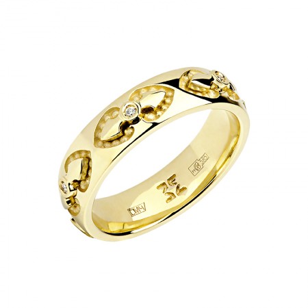 Обручальные кольца из золота 585 с Бриллиантом 01О630329