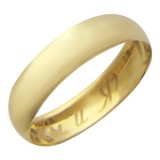 Обручальные кольца из желтого золота 585 пробы 01О030165