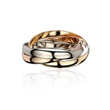 Обручальные кольца из комбинированного золота 585 пробы 01О060022