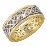 Обручальные кольца из комбинированного золота 585 пробы 01О060236Ж