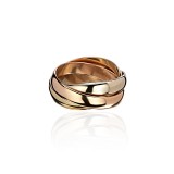 Обручальные кольца из комбинированного золота 585 пробы 01О060269