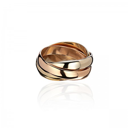 Обручальные кольца из комбинированного золота 585 пробы 01О060269