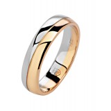 Обручальные кольца из комбинированного золота 585 пробы 01О060455