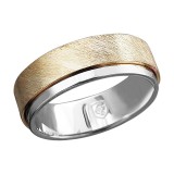 Обручальные кольца из комбинированного золота 585 пробы 01О060459Ж