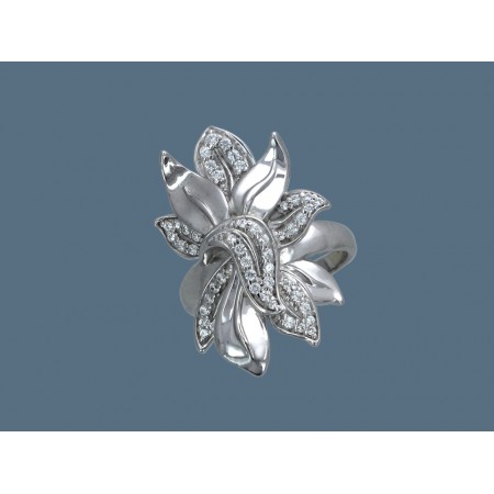 Кольцо из серебра 925 с Фианитом Р3К1501259