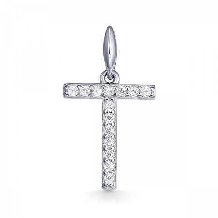 Крест из серебра 925 пробы с Фианитом 45П155023